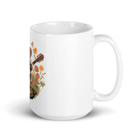 Thumbnail for Strumming Bear in Bloom White Mug